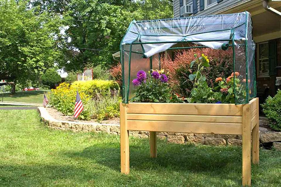 Portable greenhouses are good for gardeners who cannot afford a greenhouse yet